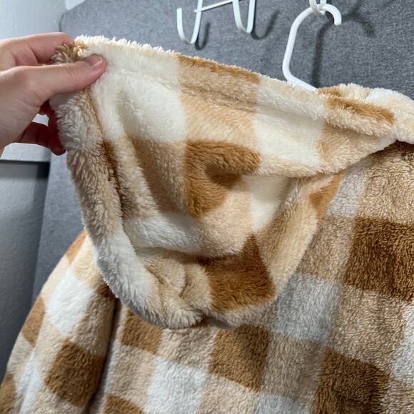 BumbleBella by Jill Martin Long Jacket Cardigen Hood Brown Size XXS - Picture 14 of 16